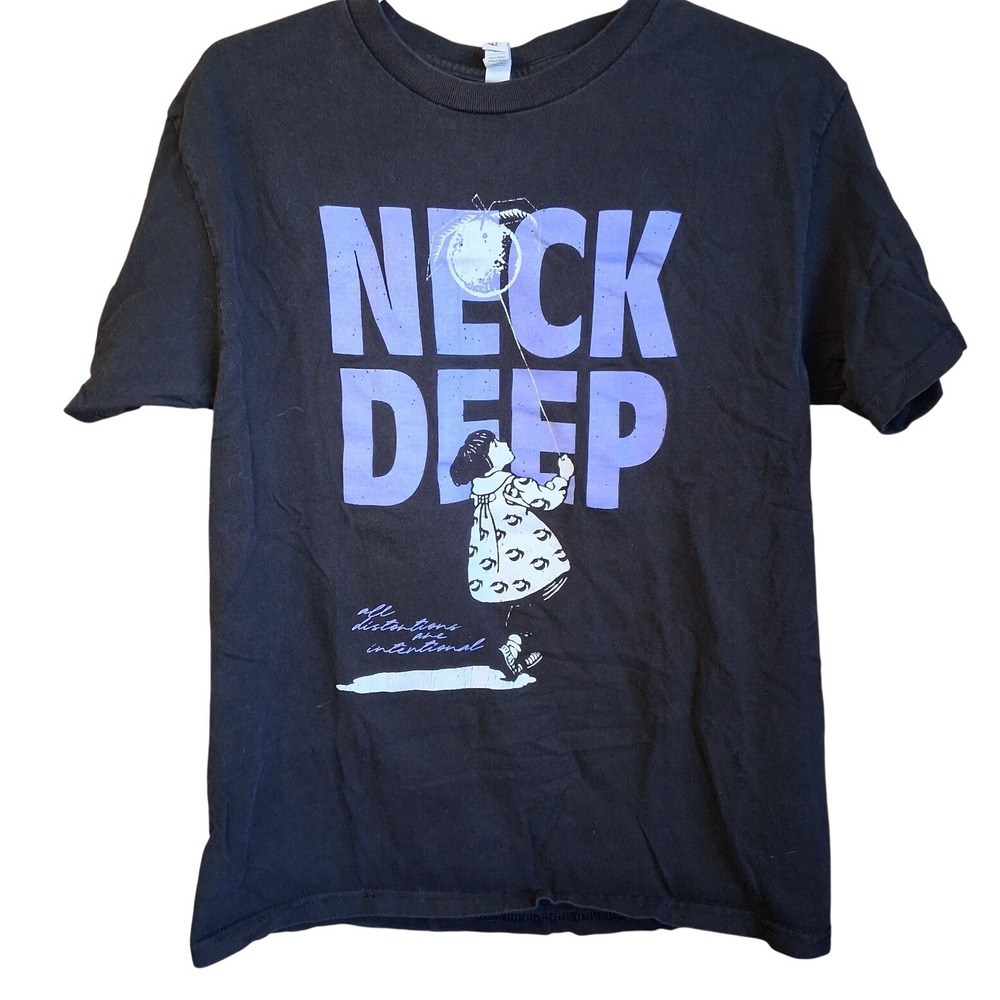 Neck Deep ADAI‎ Graphic SS Tee Black Medium Allstyle Tag Music/Band GUC